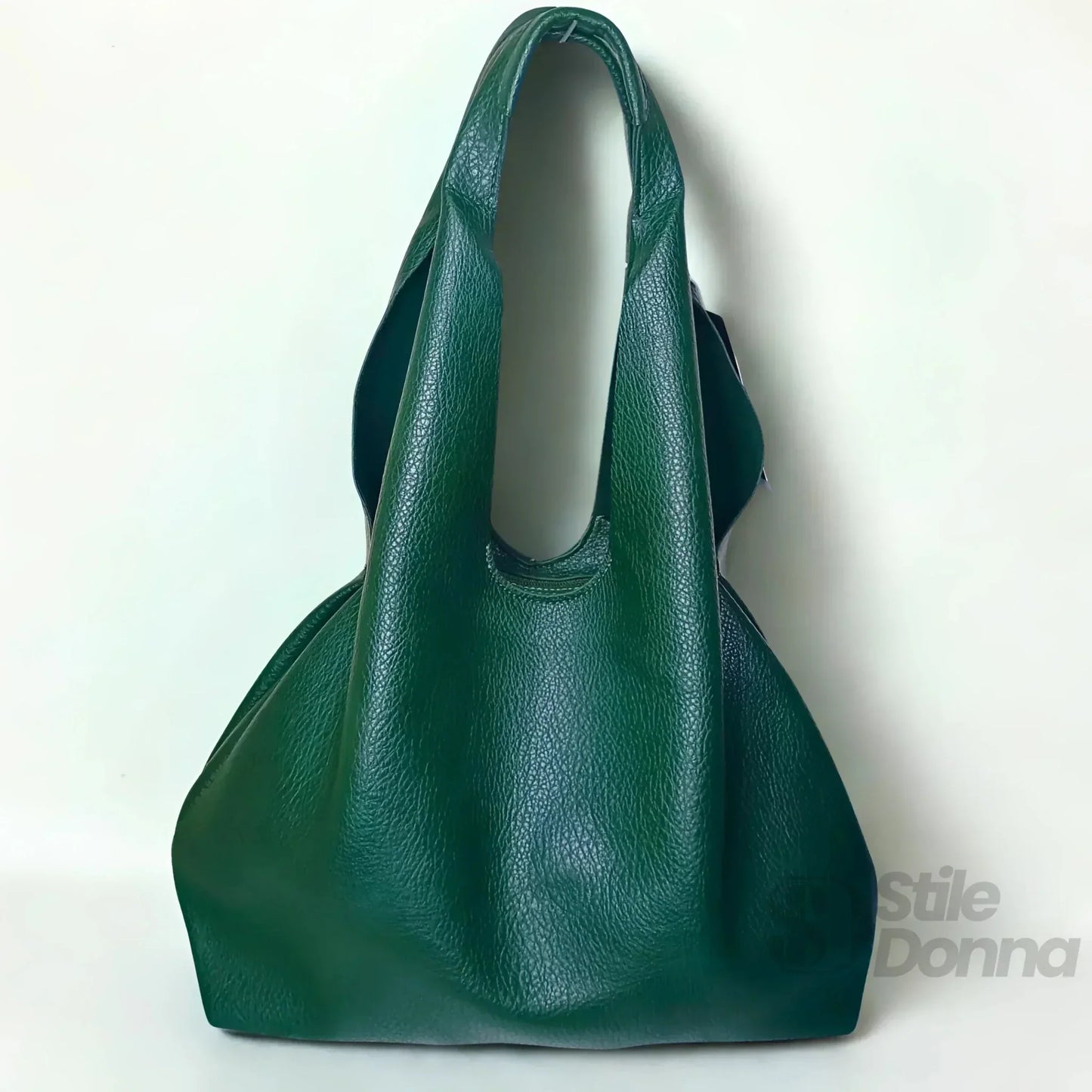 Stile Donna Bags - Borsa Hobo Capiente in Ecopelle