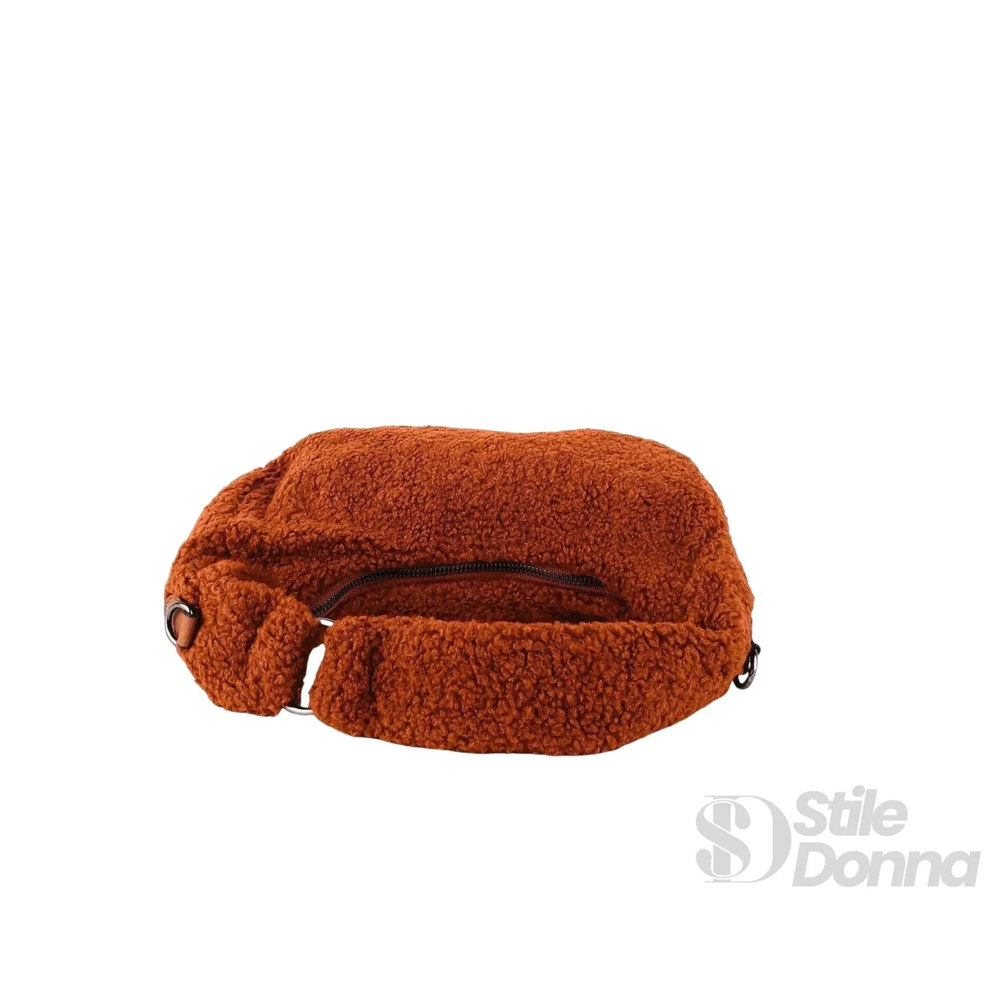 Stile Donna Bags - Borsa Hobo Trama Orsacchiotto Marrone