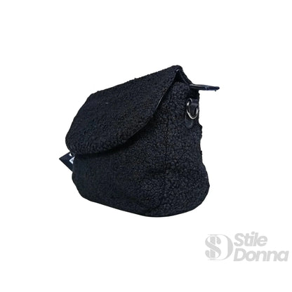 Stile Donna Bags - Borsa Nera con Manico Intrecciato