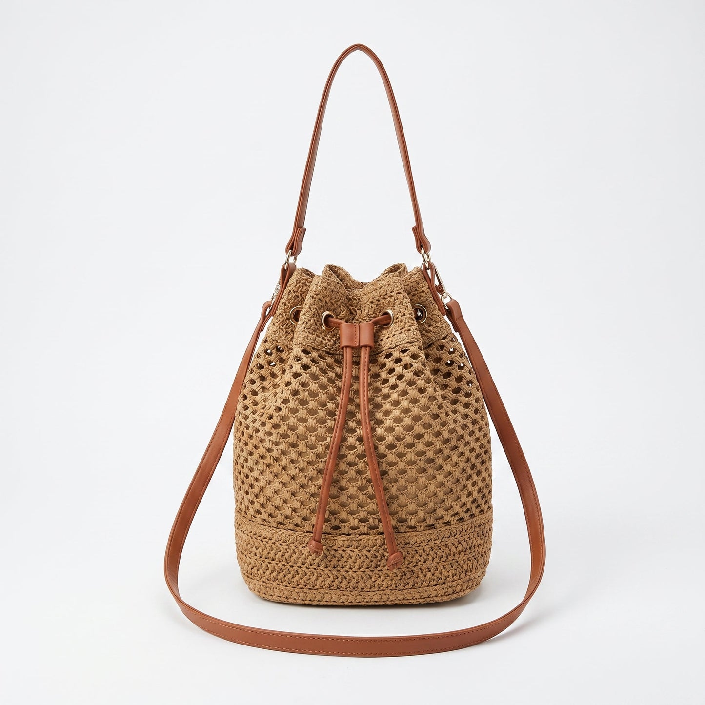 Stile Donna Bags - Borsa Secchiello in Paglia