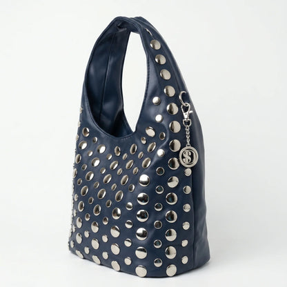 Stile Donna Bags - Silver Dot Borsa Media in Ecopelle