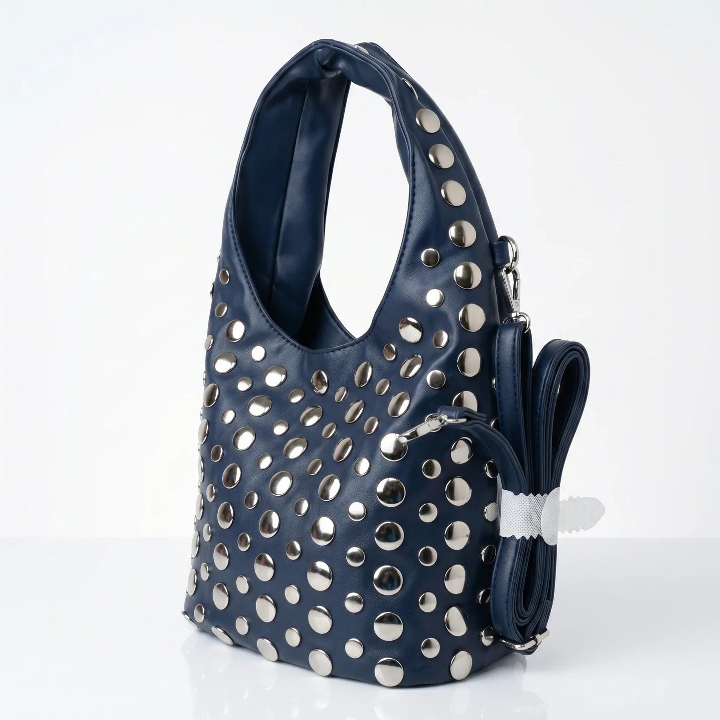 Stile Donna Bags - Silver Dot Borsa Media in Ecopelle