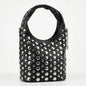 Stile Donna Bags - Silver Dot Medium Faux Leather Bag