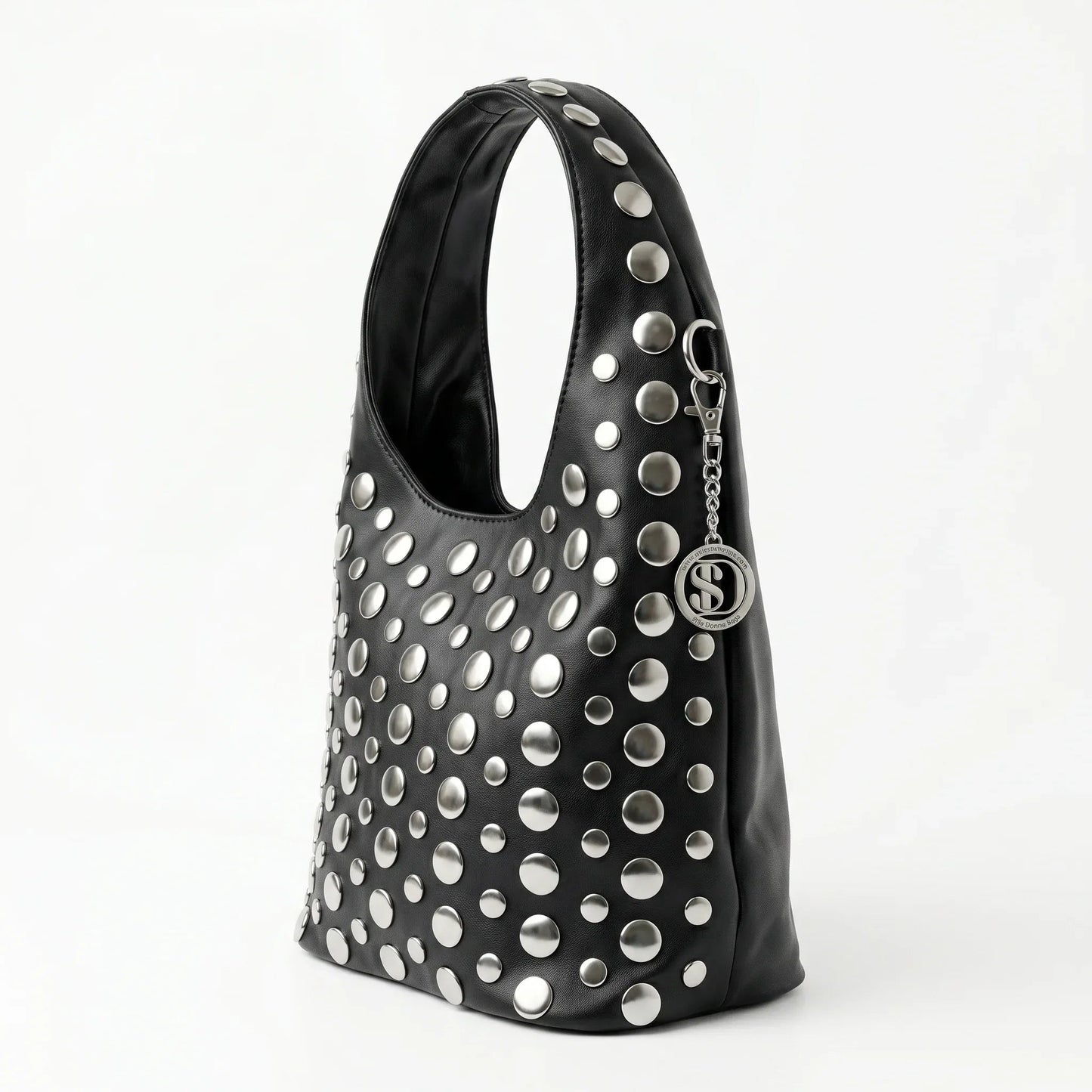Stile Donna Bags - Silver Dot Borsa Media in Ecopelle