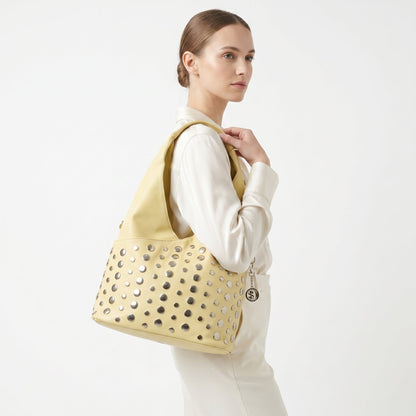 Stile Donna Bags - Silver Dot Borsa Media in Ecopelle