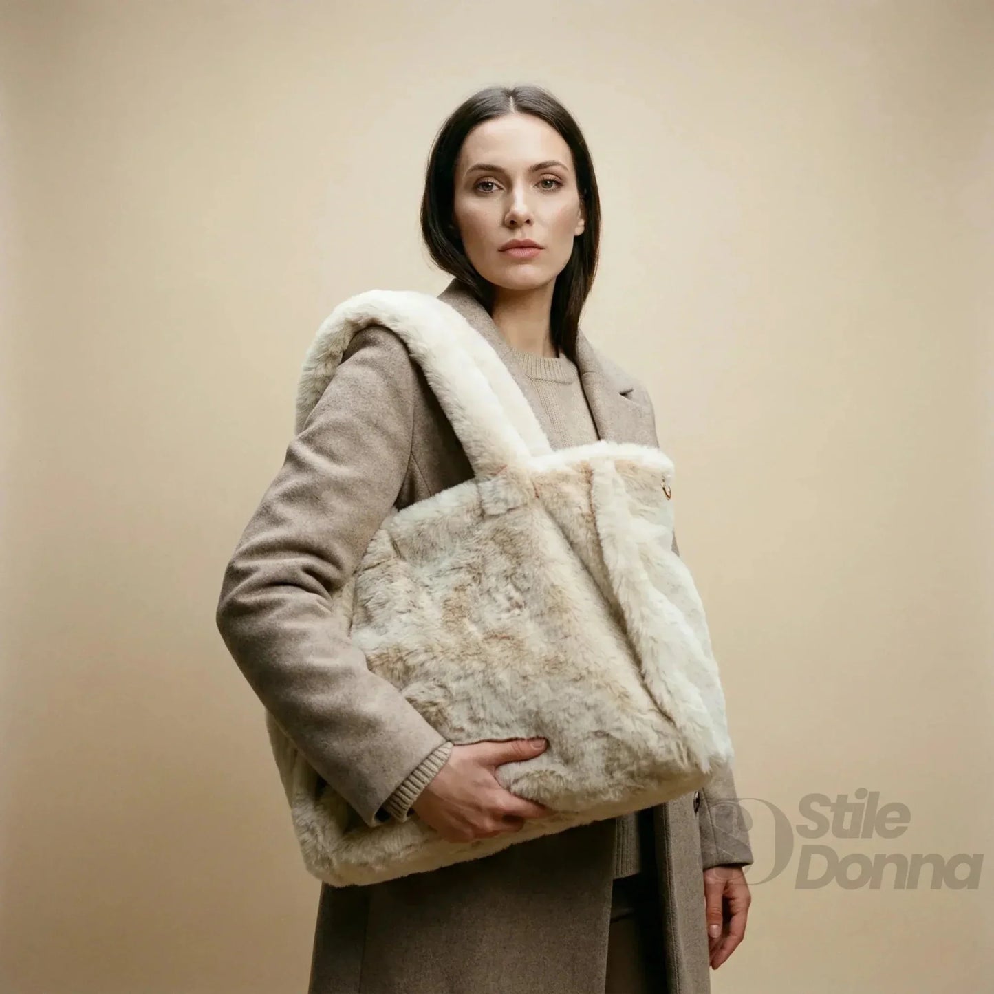 Stile Donna Bags - Borsa Tote in Pelliccia Sintetica