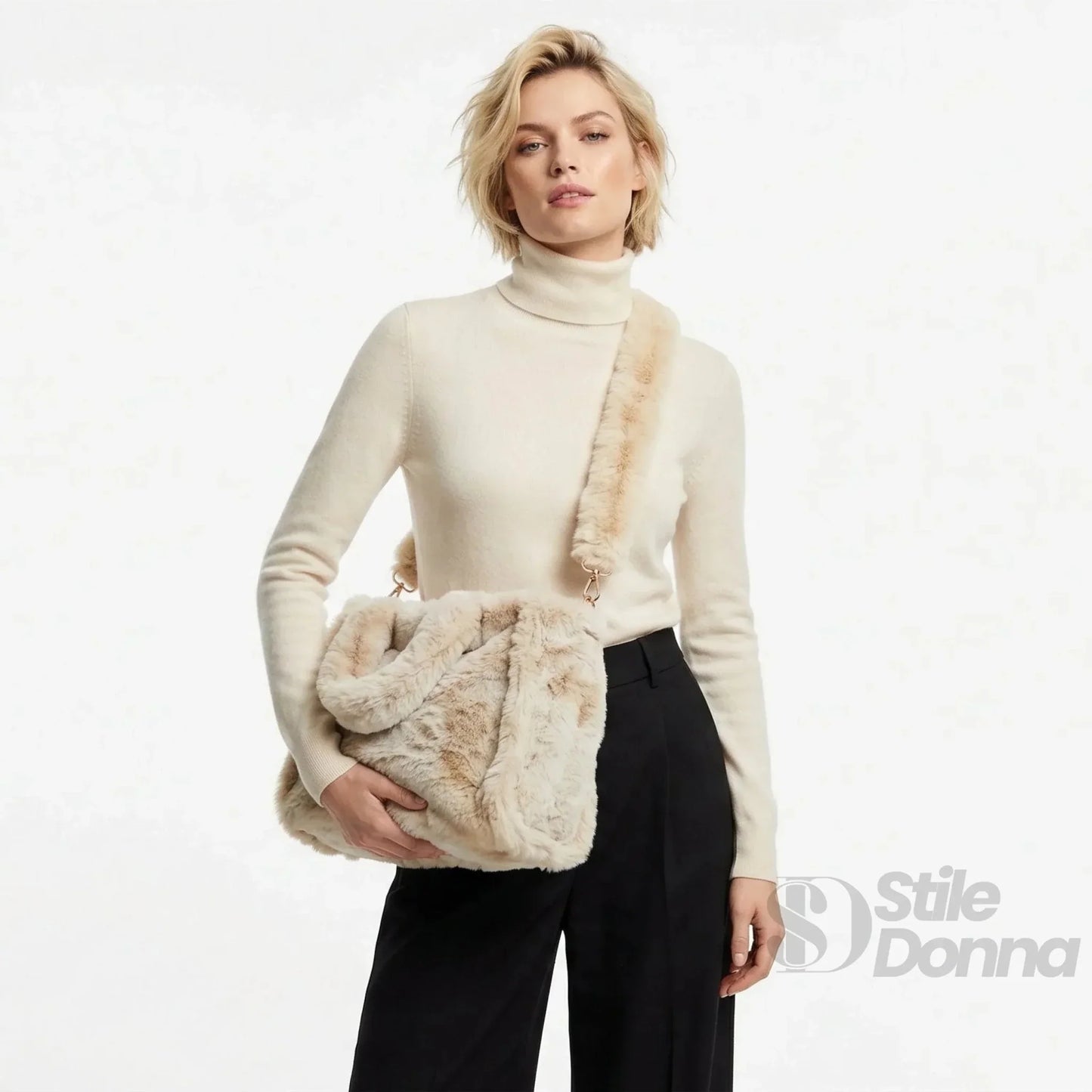 Stile Donna Bags - Borsa Tote in Pelliccia Sintetica