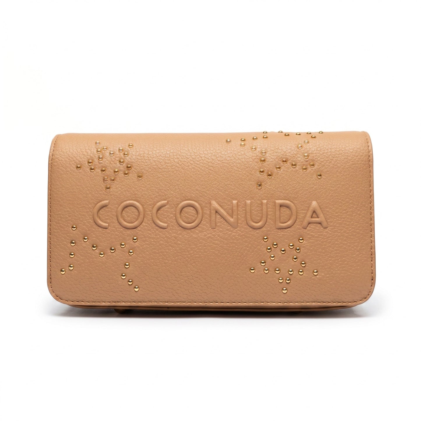 Coconuda Borsa Tracolla in Ecopelle con Logo in Rilievo e Borchie