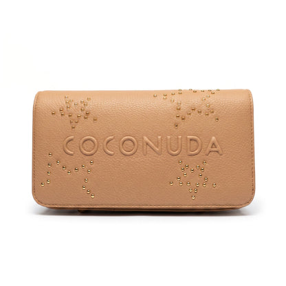 Coconuda Borsa Tracolla in Ecopelle con Logo in Rilievo e Borchie
