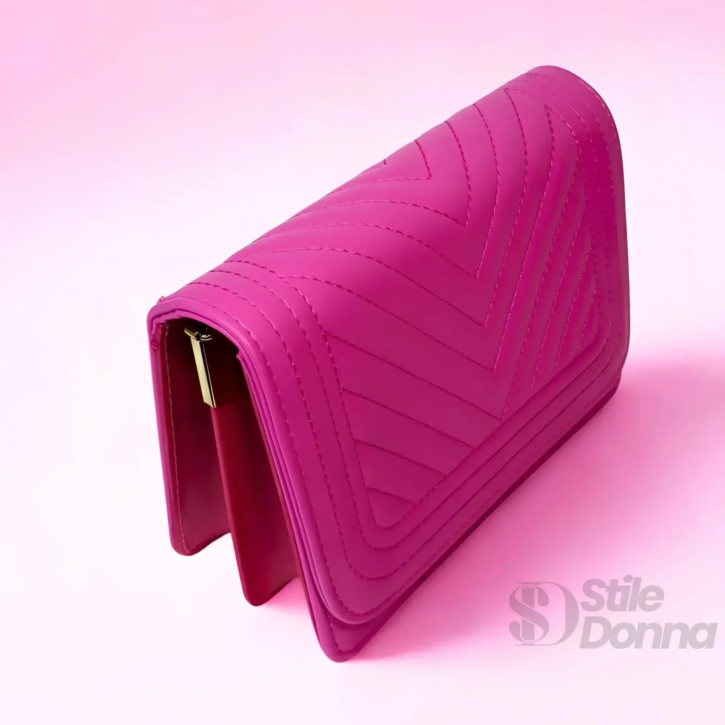 Stile Donna Bags - Borsa Trapuntata a Triangoli