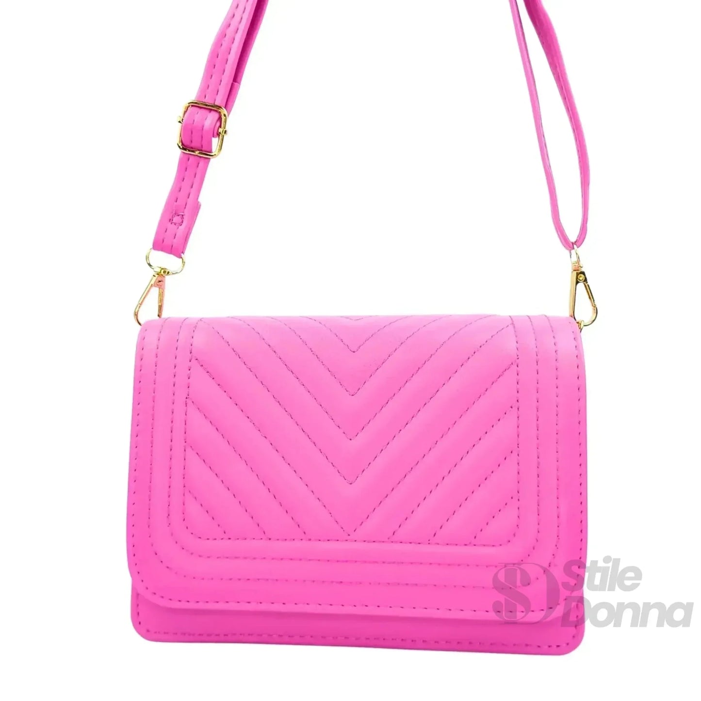 Stile Donna Bags - Borsa Trapuntata a Triangoli