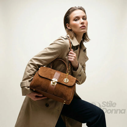 Stile Donna Bags - Venezia Borsa in Pelle Scamosciata