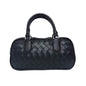 Stile Donna Bags - Black Woven Cylinder Bag
