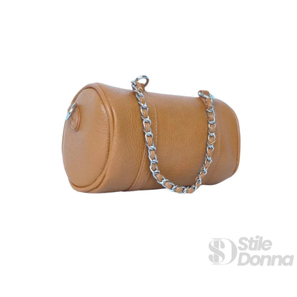 Stile Donna Bags - Borsa a Cilindro con Doppio Manico