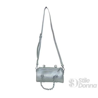 Stile Donna Bags - Borsa a Cilindro con Doppio Manico