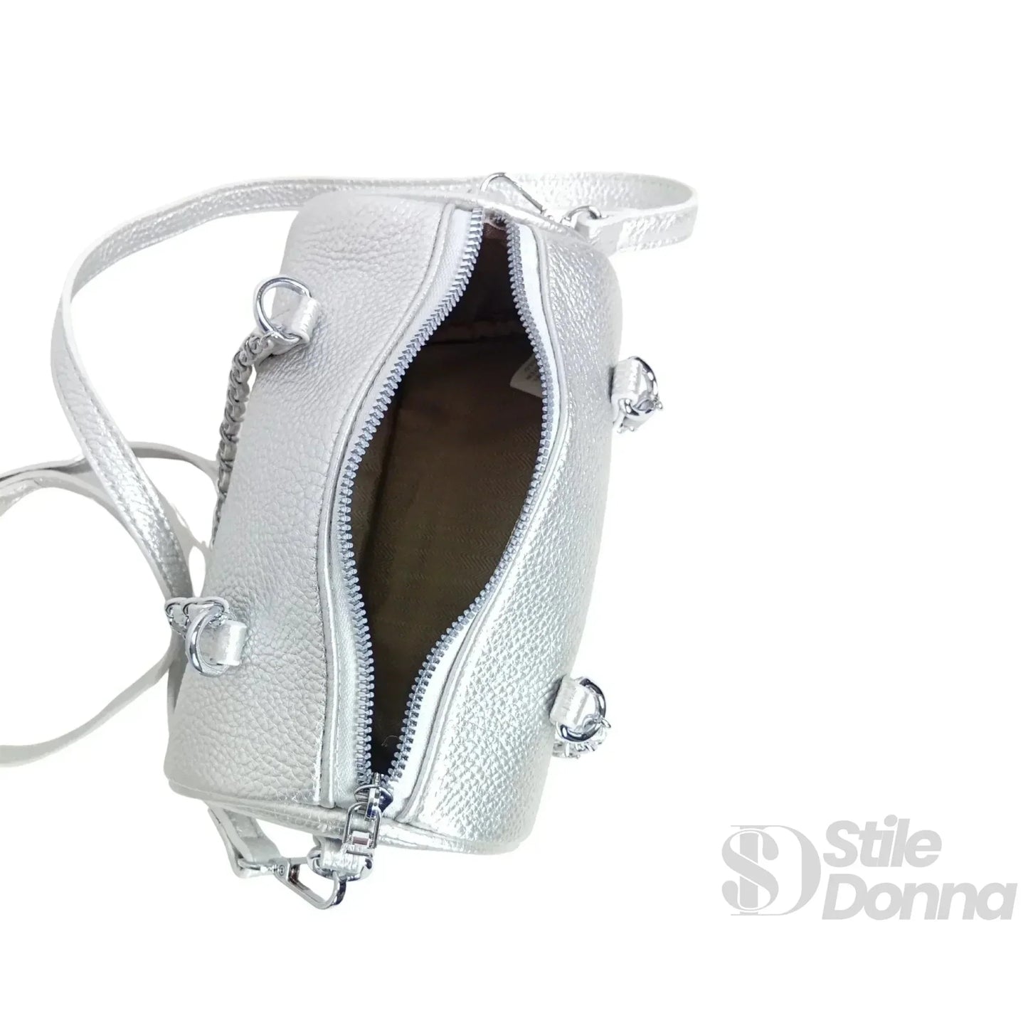 Stile Donna Bags - Borsa a Cilindro con Doppio Manico