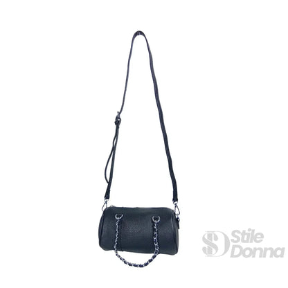 Stile Donna Bags - Borsa a Cilindro con Doppio Manico