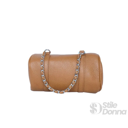 Stile Donna Bags - Borsa a Cilindro con Doppio Manico