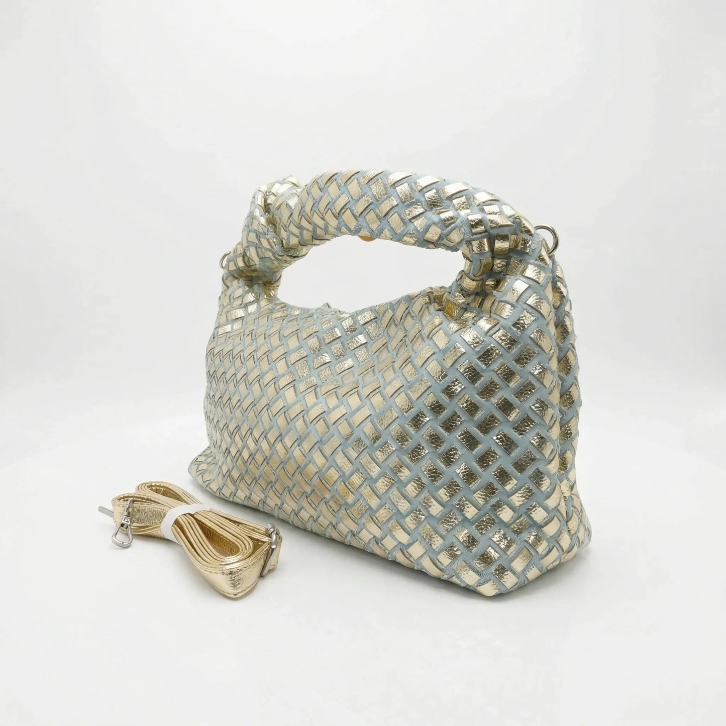 Stile Donna Bags - Borsa a Mano con Manico a Nodo