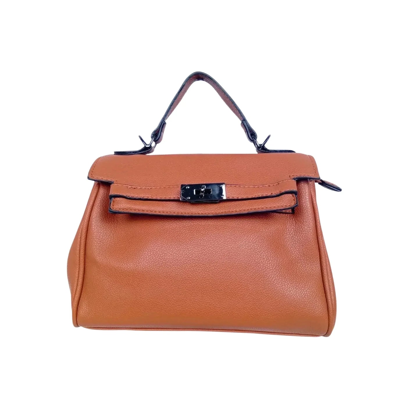 Stile Donna Bags - Borsa a Mano in Ecopelle Marrone