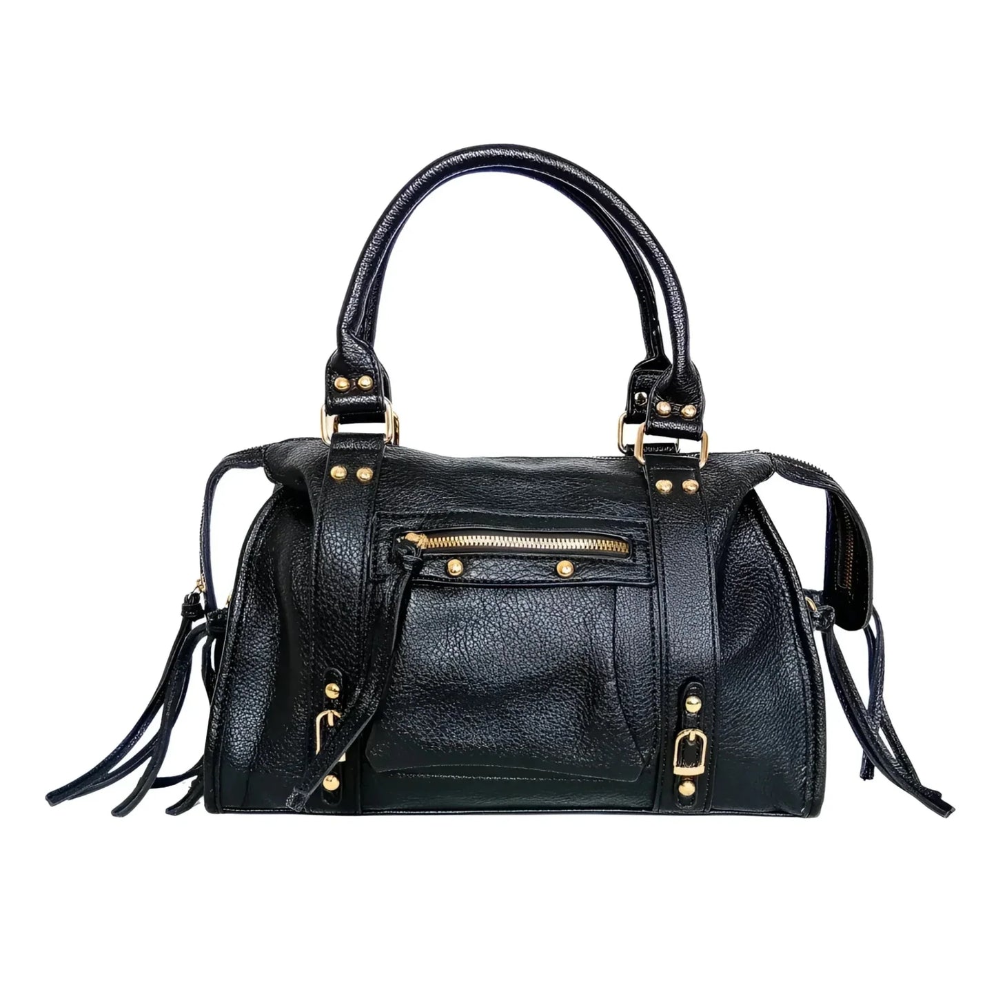 Stile Donna Bags - Borsa a Mano in Ecopelle Nera