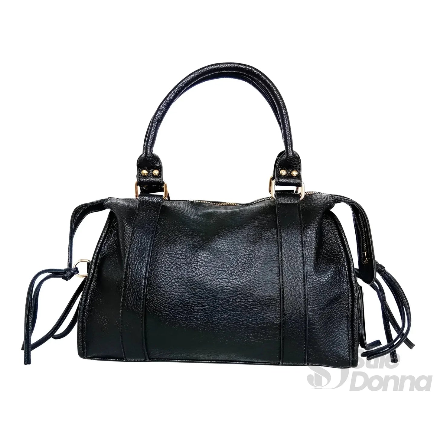 Stile Donna Bags - Borsa a Mano in Ecopelle Nera