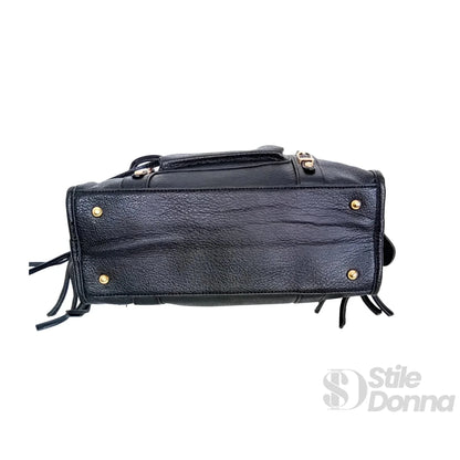 Stile Donna Bags - Borsa a Mano in Ecopelle Nera