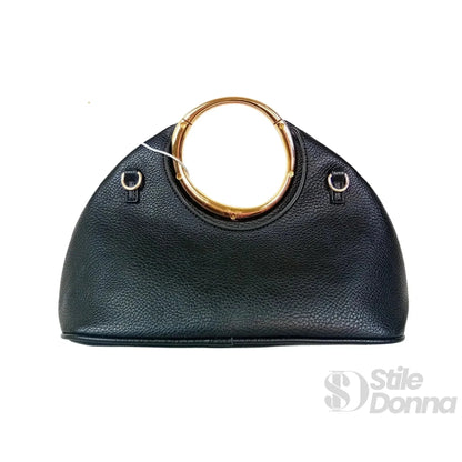 Stile Donna Bags - Borsa a Mano con Manico Circolare