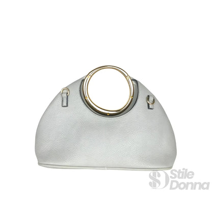Stile Donna Bags - Borsa a Mano con Manico Circolare
