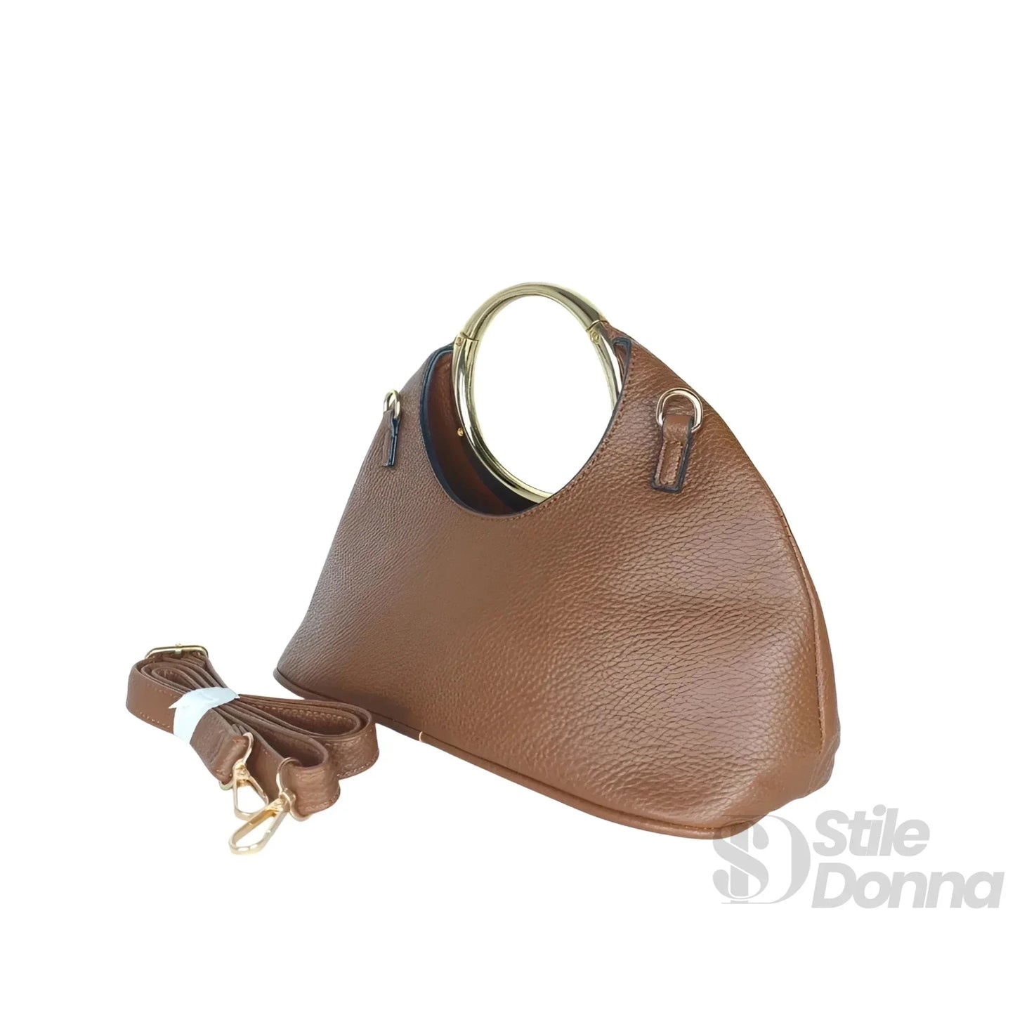 Stile Donna Bags - Borsa a Mano con Manico Circolare