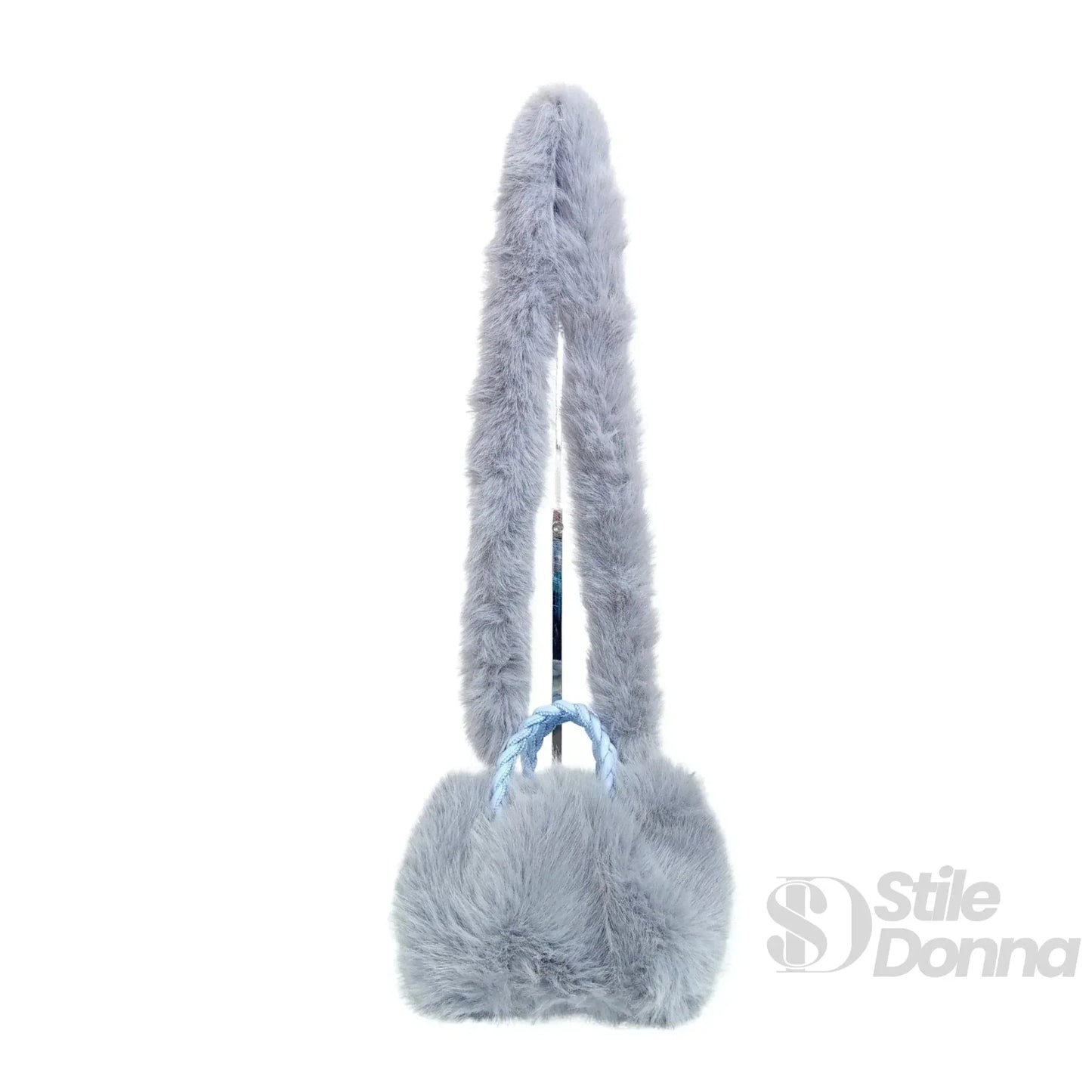 Stile Donna Bags - Borsa a Mano in Pelliccia Sintetica