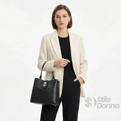 Stile Donna Bags - Greta Borsa a Mano in Vera Pelle