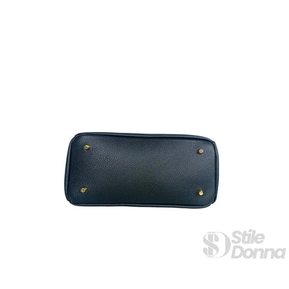 Stile Donna Bags - Borsa a Mano in Vera Pelle Hardware Oro