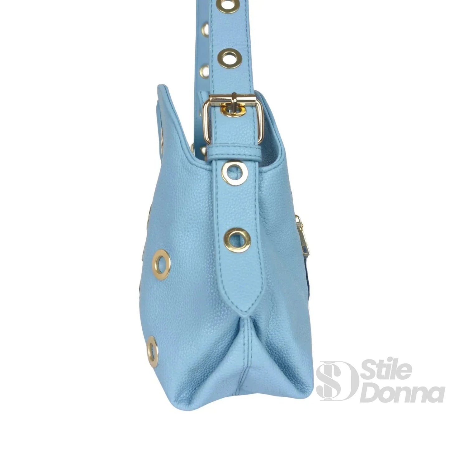 Stile Donna Bags - Borsa a Spalla con Occhielli Dorati