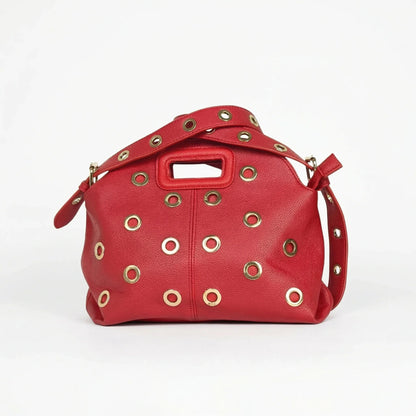 Stile Donna Bags - Borsa a Spalla con Occhielli Dorati