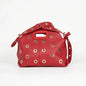 Stile Donna Bags - Shoulder Bag with Golden Eyelets