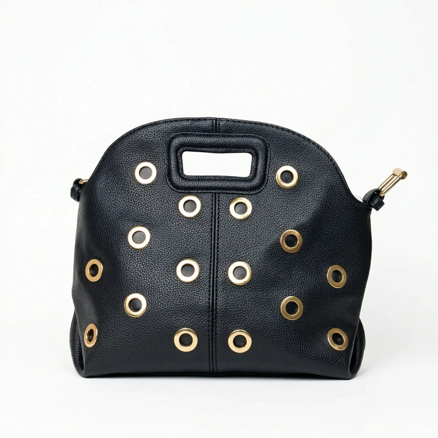 Stile Donna Bags - Borsa a Spalla con Occhielli Dorati
