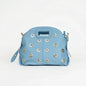 Stile Donna Bags - Shoulder Bag with Golden Eyelets