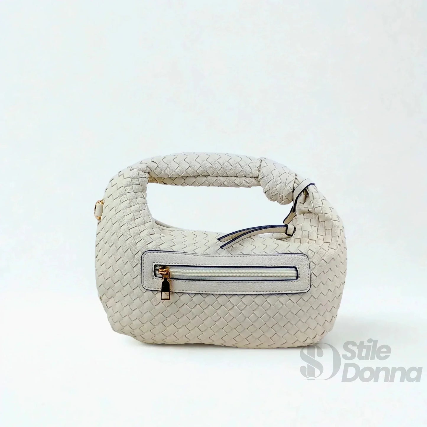 Stile Donna Bags - Borsa a Spalla Intrecciata con Nodo