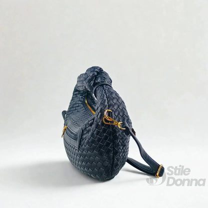Stile Donna Bags - Borsa a Spalla Intrecciata con Nodo