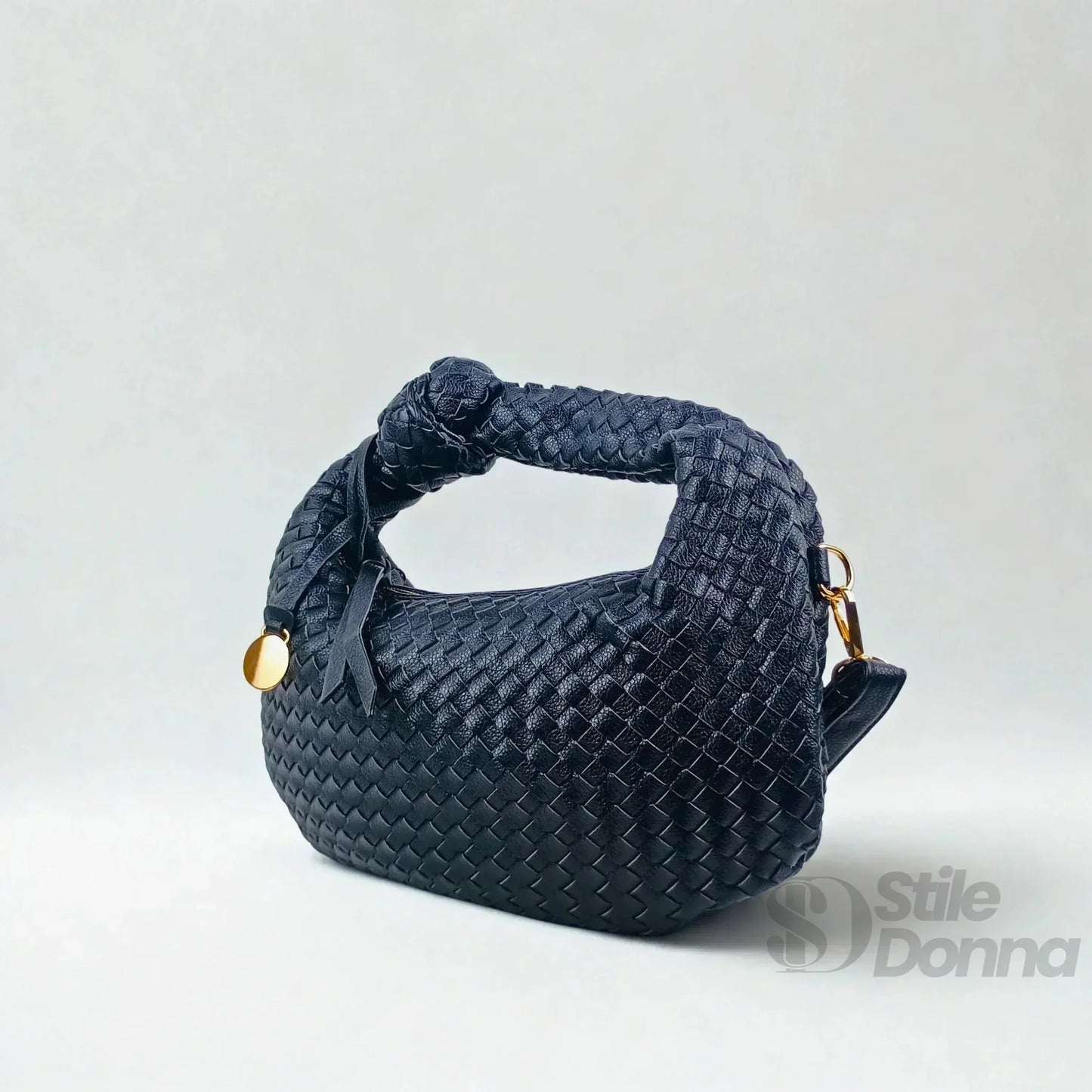Stile Donna Bags - Borsa a Spalla Intrecciata con Nodo