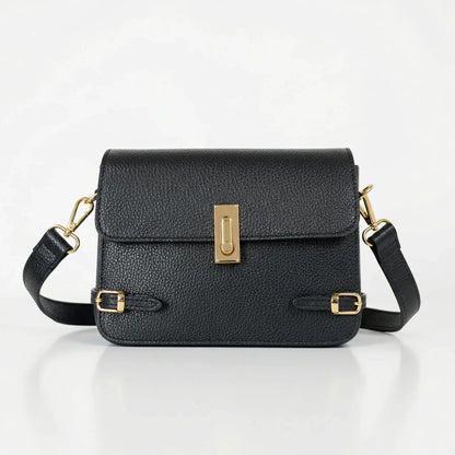 Stile Donna Bags - Buckle Up Borsa a Tracolla in Vera Pelle