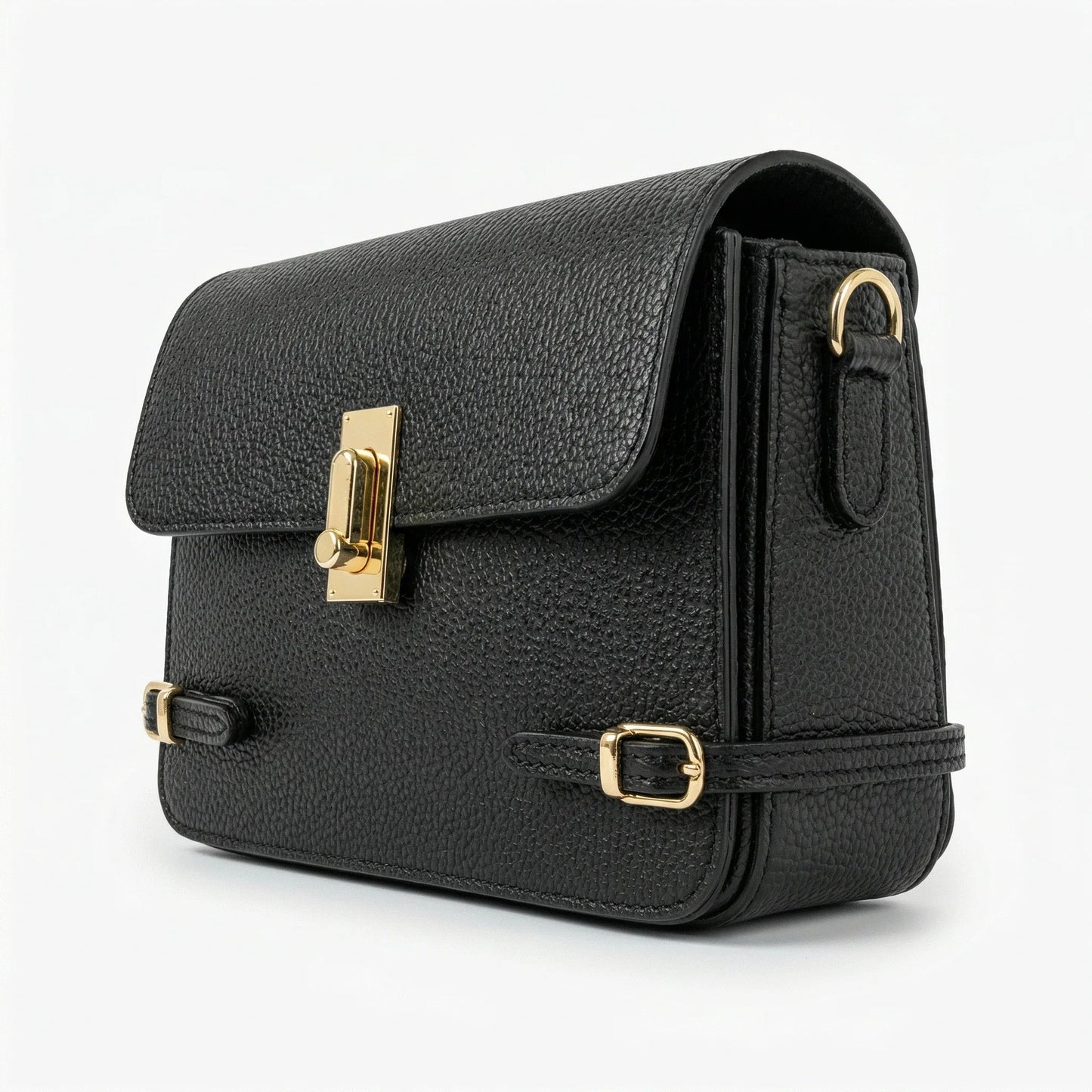 Stile Donna Bags - Buckle Up Borsa a Tracolla in Vera Pelle