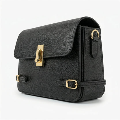 Stile Donna Bags - Buckle Up Borsa a Tracolla in Vera Pelle