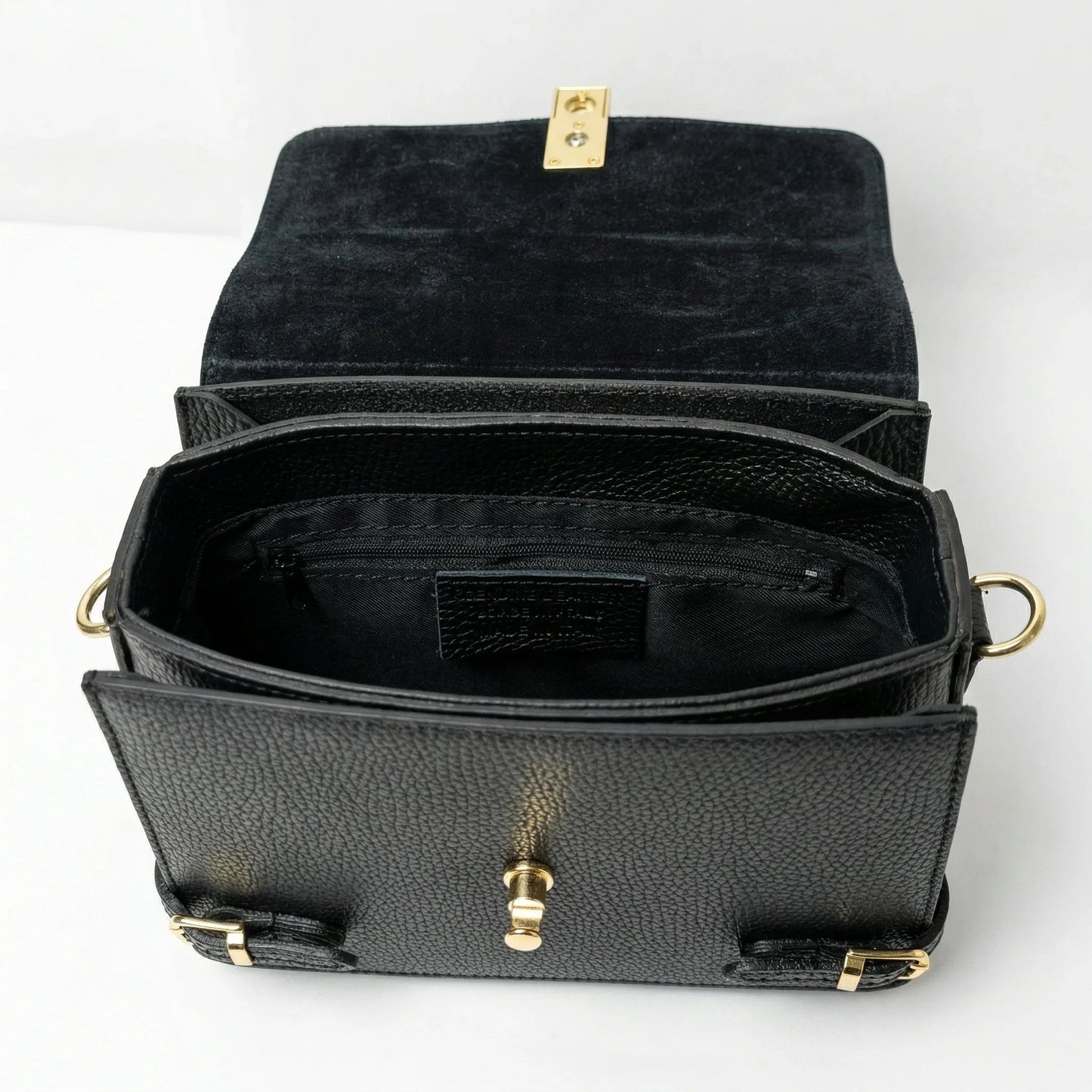 Stile Donna Bags - Buckle Up Borsa a Tracolla in Vera Pelle