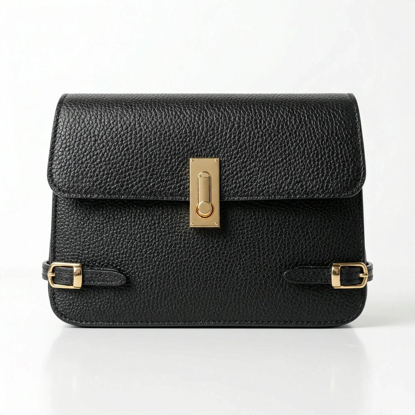 Stile Donna Bags - Buckle Up Borsa a Tracolla in Vera Pelle