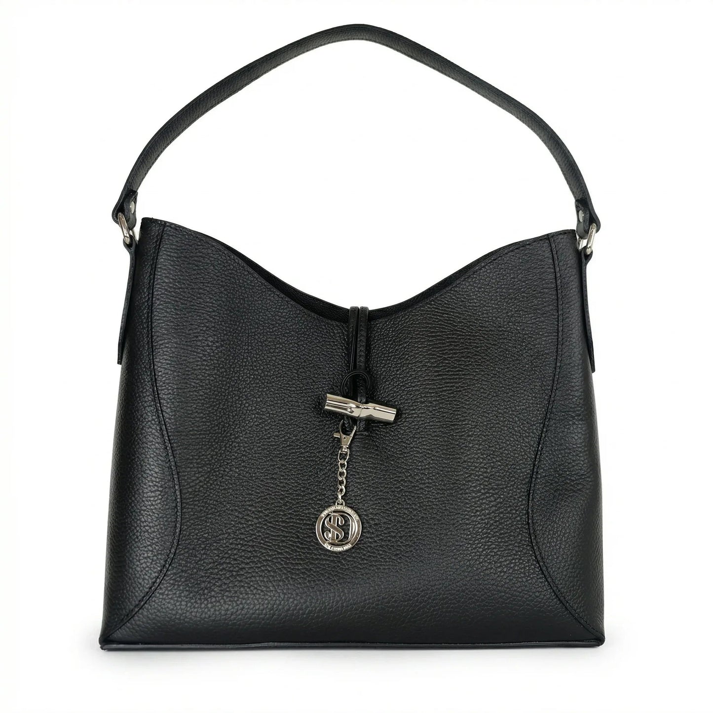 Stile Donna Bags - Lorenza Borsa a Tracolla Grande in Vera Pelle