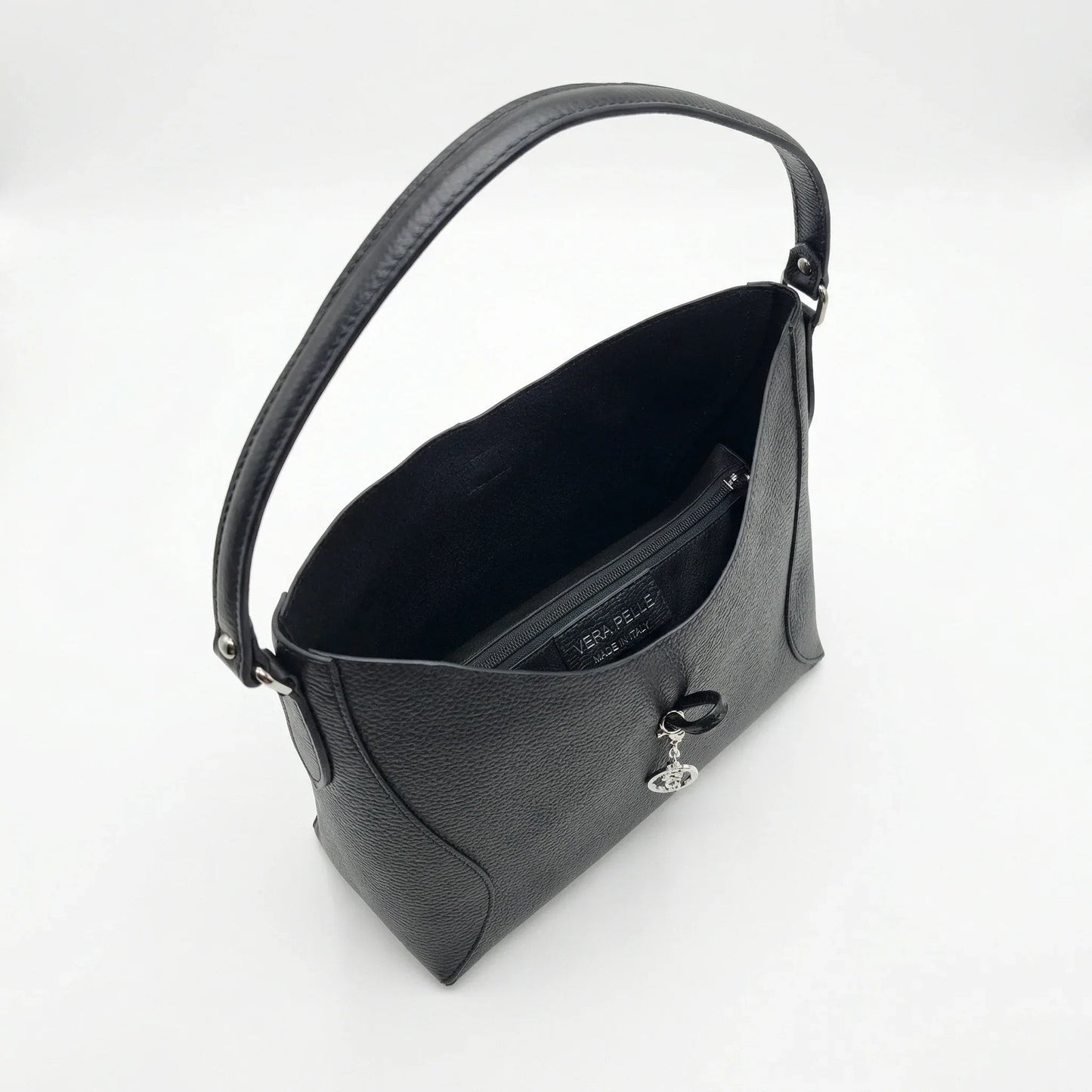 Stile Donna Bags - Lorenza Borsa a Tracolla Grande in Vera Pelle