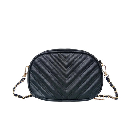 Stile Donna Bags - Borsa a Tracolla Ovale Trapuntata