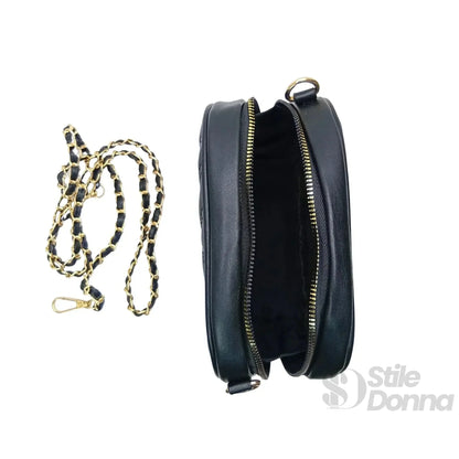 Stile Donna Bags - Borsa a Tracolla Ovale Trapuntata